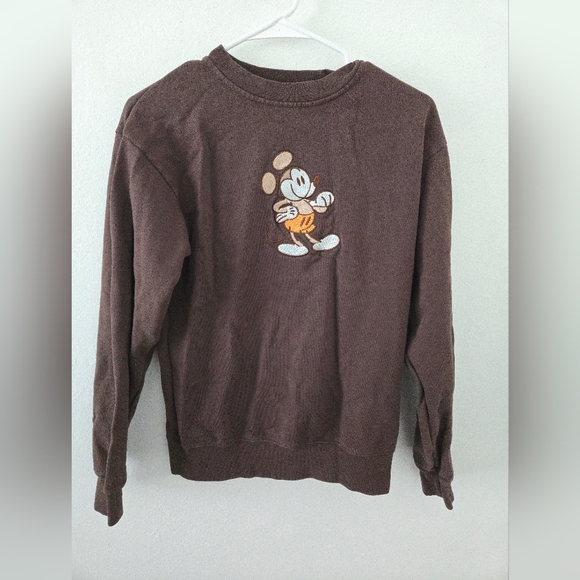 Disney Other - Disney Parks Mickey and Friends Genuine Mousewear Brown Sweatshirt XS XSmall